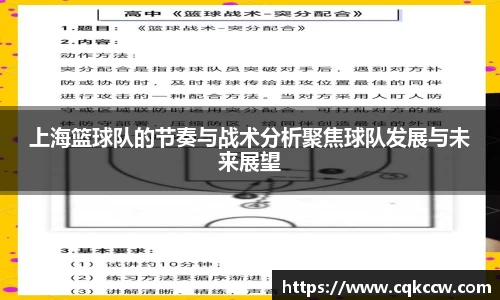 上海篮球队的节奏与战术分析聚焦球队发展与未来展望